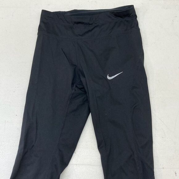 Nike Power Sprinter Running Capri Crop Leggings Womens Small 884014 010 - Picture 3 of 9